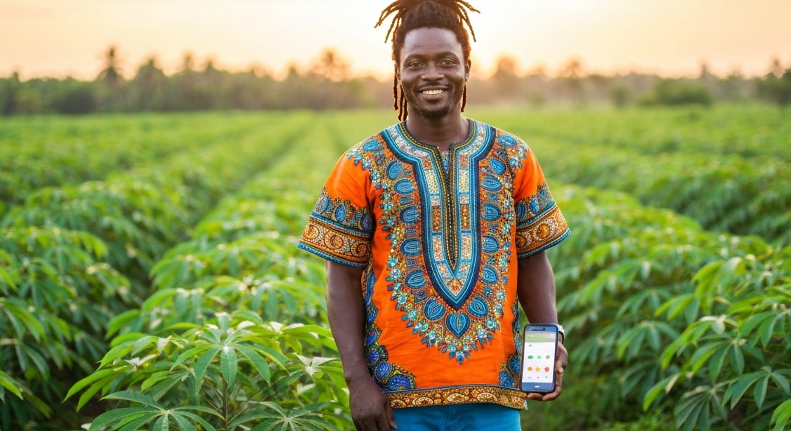 Nigerian farmer in the field